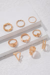 9-Piece Zinc Alloy Ring Set