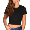 Women Top Round Neck Cross Navel Short-Sleeved T-Shirt Women - Women's Top - Verzatil 