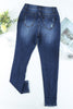 Distressed High Waist Skinny Jeans