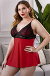 Lace See-Through Plus Size Chemise